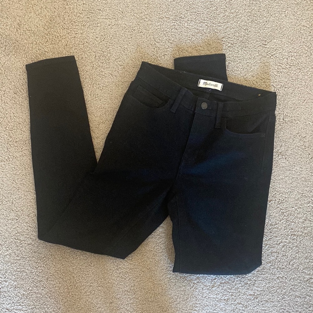 black madewell skinny jeans